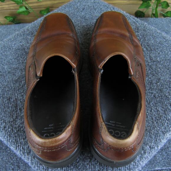 ECCO Men's Loafer Brown Leather Size 43‎ Medium Used 2025 - Picture 4 of 6